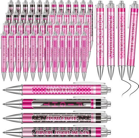 Amazon Qilery 200 Pcs Breast Cancer Pens Bulk Pink Ribbon