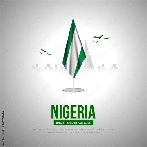 Happy Independence Day Nigeria Social Media Post And Flyer Template