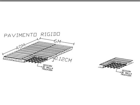 Detalhe De Pavimento R Gido D Em Autocad Cad Mb Bibliocad