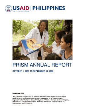 Fillable Online Pdf Usaid Prism Annual Report Pdf Usaid Fax Email