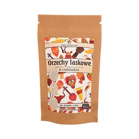 Orzechy laskowe 5 Przemian w czekoladzie 100 g Zdrowa żywność