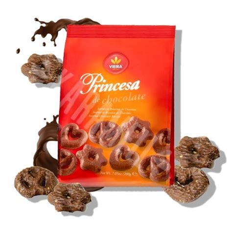 Biscoitos Sortidos De Chocolate Princesa Importado Portugal