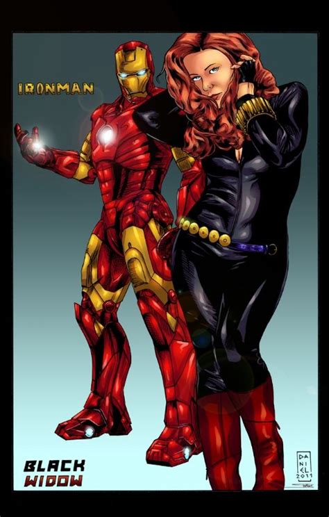 Black Widow And Iron Man Comic Art Iron Man Comic Art Iron Man Comic Comic Art