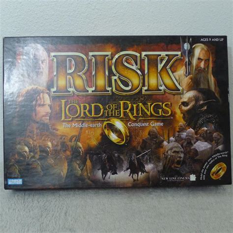 Risk Lord Of The Rings Middle Earth Conquest Game Parker Bros Complete Ring 1924602921