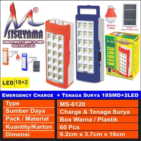 Jual Lampu Emergency Mini Senter Led Papan Solar Panel Bohlam