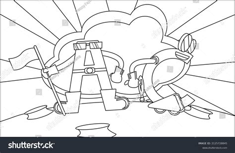 Coloring Robot Alphabet Kids Stock Vector (Royalty Free) 2125728845 ...