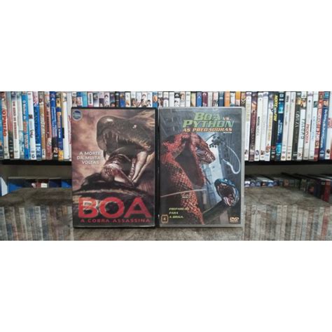 Dvds Combo Filme Boa A Cobra Assassina E Boa Vs Python As Predadoras Duplo Encarte