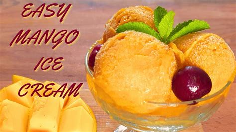 How To Make Mango Ice Cream Without Sugar Nor Cream Youtube