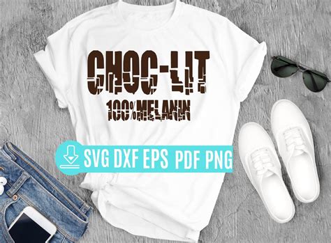 Melanin Svg Choc Lit 100 Melanin Svg African American Svg Black