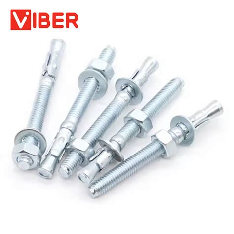 304 316 Stainless Steel Wedge Anchor Zinc Plated Wedge Anchor Hex Bolt