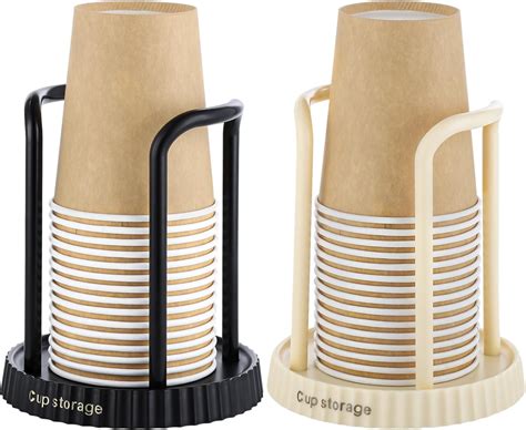 2 Pcs Paper Cup Dispensers Disposable Paper Cup Storages