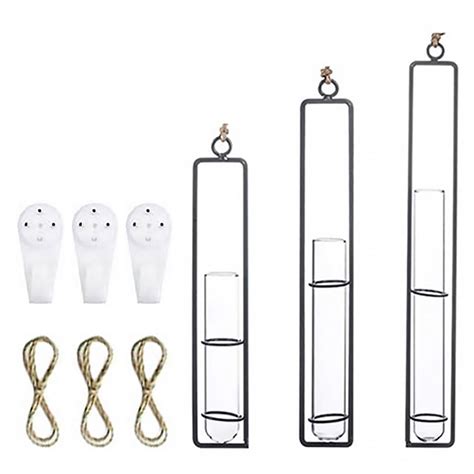 Bestonzon Kits Glass Hanging Planter Terrarium Iron Art Hydroponic