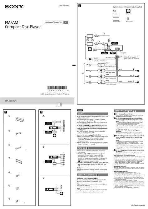 Sony Cdx Wiring Diagram Wiring Diagram