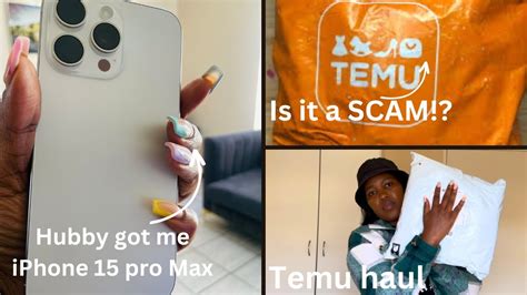 Unboxing My New IPhone 15 Pro Max Temu Haul Customs Quality Is