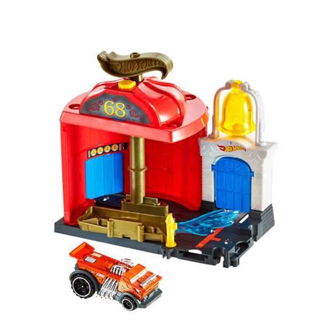Jual Hotwheels Track Downtown Fire Station Spinout Ori Mattel Hot Wheels Tr Shopee Indonesia