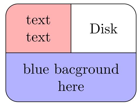 How To Inner Split Tikz Rectangle By Half With Different Colors Tex