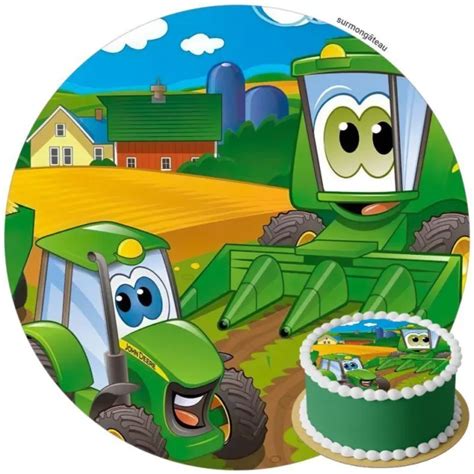 Tracteur D Coration De G Teau Comestible Disque Azyme Sucre