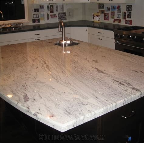 Cream Kitchen With Bianco Romano Granite