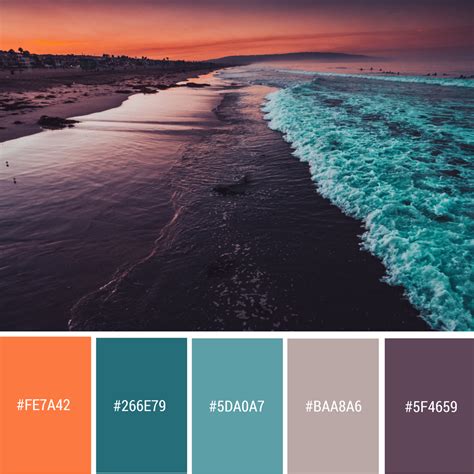 8 Beach Themed Color Palettes - Strong Virtual Support