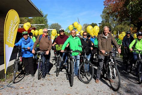 Fahrrad Parade Als Abschluss Des Fahrradwettbewerbs Im Leiblachtal