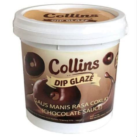 Jual Collins Dip Glaze Coklat 1 Kg Indonesia Shopee Indonesia