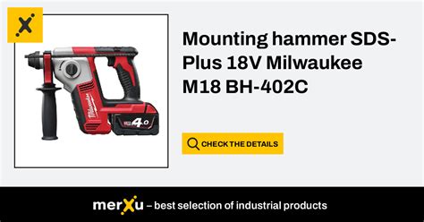 Milwaukee Mounting Hammer Sds Plus V M Bh C Merxu