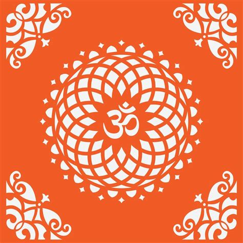 Om Mandala Circle Design Om Vector 15804558 Vector Art At Vecteezy