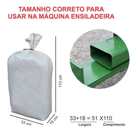 Sacos Para Silagem Branco 51x100 200 Micras Envio 24 Hs Frete grátis