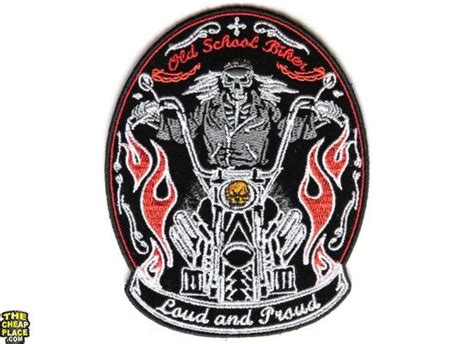 Loud And Proud Old Skool Biker Small Patch Biker Patches Biker Patches