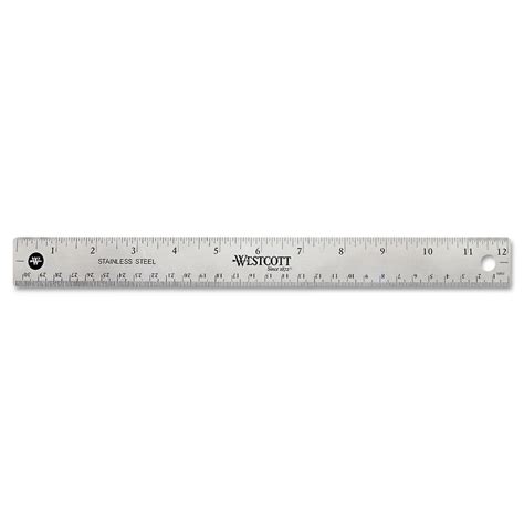 Acme United Corporation Westcott Stainless Steel Office Ruler With Non