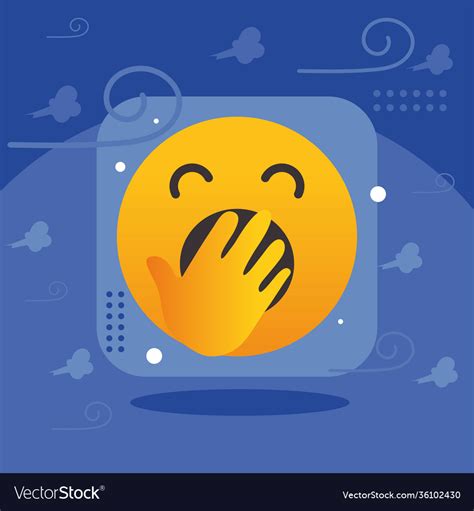 Tired emoji face design Royalty Free Vector Image