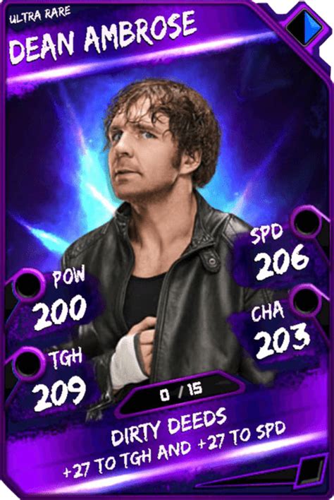 Dean Ambrose Wwe Supercard Roster