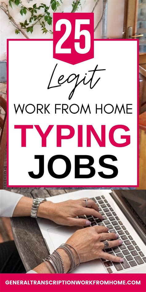 25 Legitimate Online Typing Jobs From Home Work From Home Jobs Online Jobs And Side Hustles