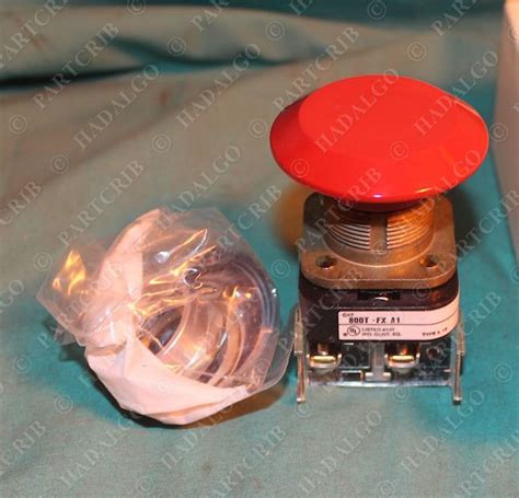 Allen Bradley T Fxj A Push Button Red Jumbo Mushroom Cap Ser T New