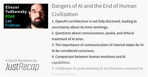 Eliezer Yudkowsky: Dangers of AI and the End of Human Civilization ...