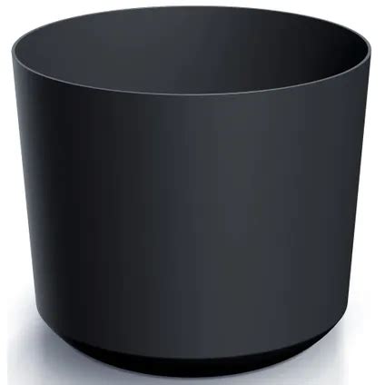 Prosperplast Cache Pot Babylon Anthracite Plastique D Cm