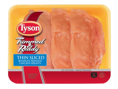 Tyson Trimmed Ready Thin Sliced Chicken Breast Tenderloins 4 6 Per