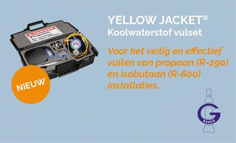 Nieuw Koolwaterstof Vulset Van Yellow Jacket Gasco Benelux