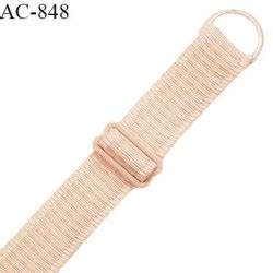 Bretelle Lingerie Sg Mm Tr S Haut De Gamme Couleur Champagne Ros Avec Barrette Et Anneau