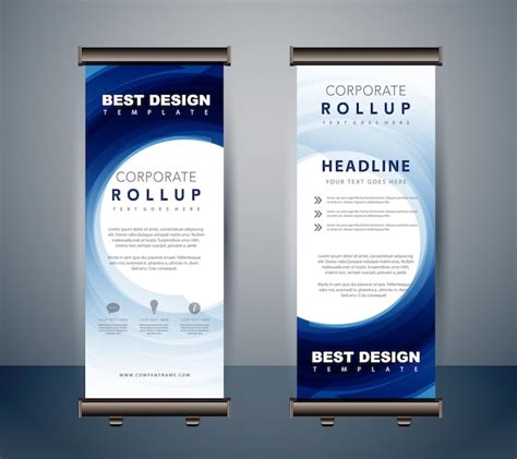 Premium Vector Vector Business Modern Rollup Banner Template