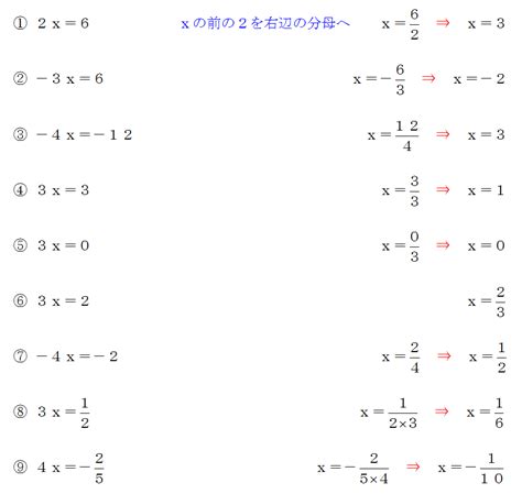 方程式の解き方！簡単な問題で、解き方のコツを覚えよう！ 中学や高校の数学の計算問題