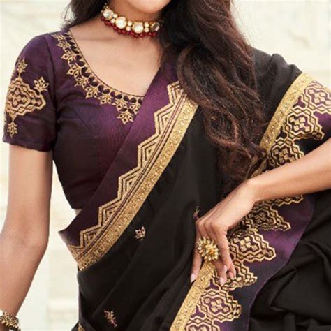 Purple New Saree Jacket Design 2022 Saree Jacket Online Shopping