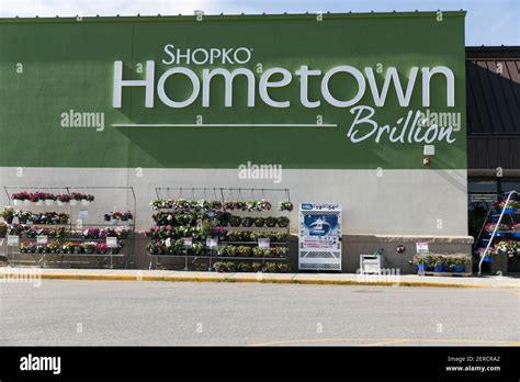 A Logo Sign Outside Of A Shopko Hometown Retail Store In Brillion