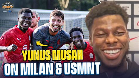 Yunus Musah On His Ac Milan Fast Start The Morale In The Usmnt Camp