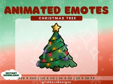 Christmas Tree Animated Twitch Emote Christmas Tree Twitch Etsy