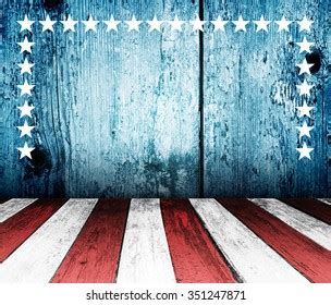 Usa Style Background Empty Wooden Table Stock Photo