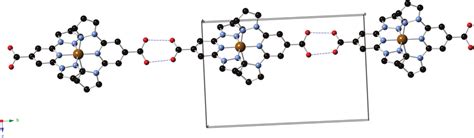 Supramolecular 1d Hydrogen Bonded Chain Structure Of The Complex [fe Ii Download Scientific