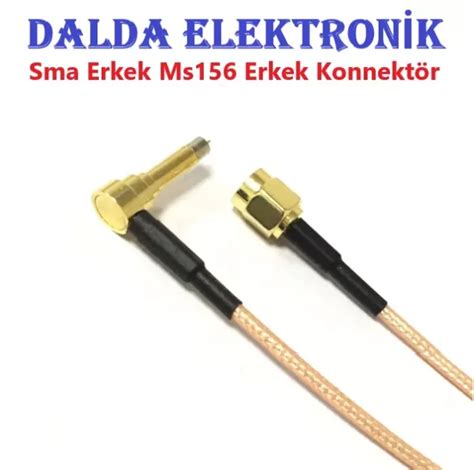 Sma Erkek Ms156 Erkek Konnektör - Ms156 Erkek Sma Dişi Konnektör - Çift ...