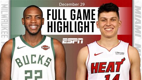 Milwaukee Bucks Vs Miami Heat Full Game Highlights Nba On Espn