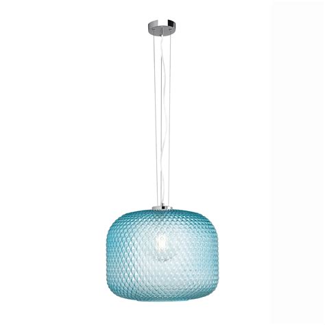 Suspension ASHFORD En Verre Aigue Marine 150x40 Cm Leroy Merlin